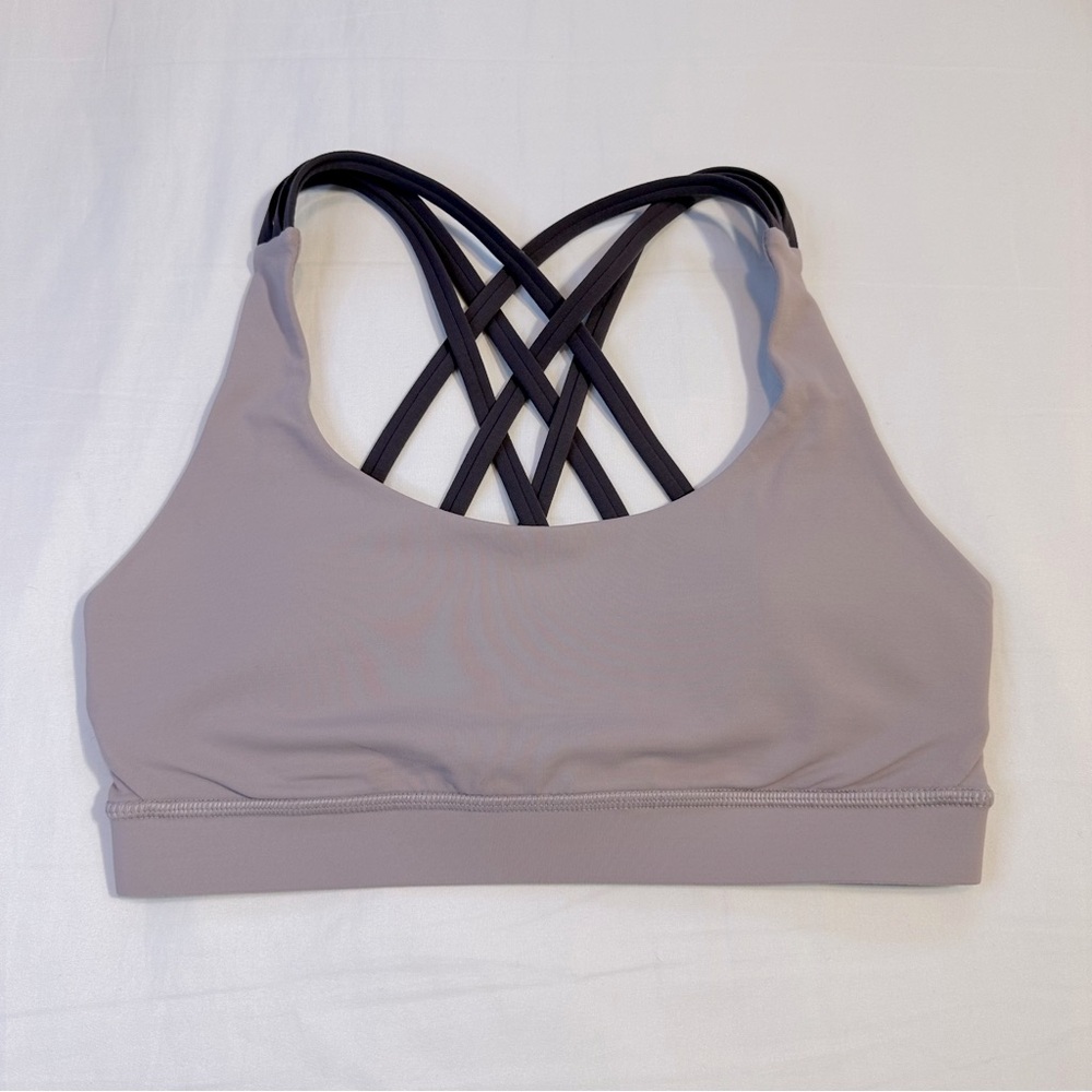 Lululemon Women's Energy Bar Strappy Sport Bar SE Peek Purple size 4